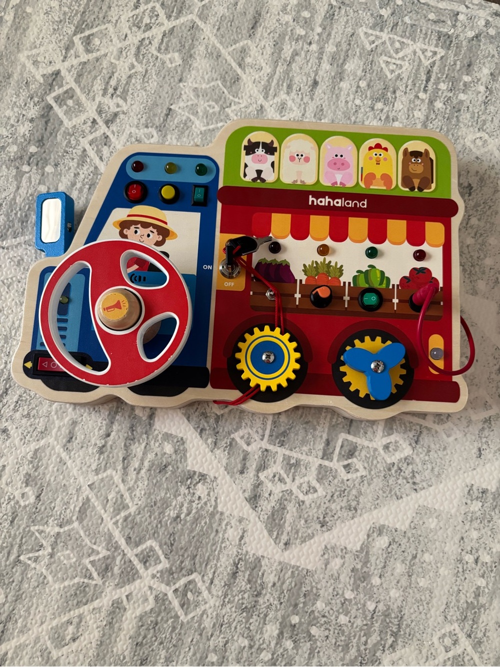 Toddler Farm Activity Busy Board